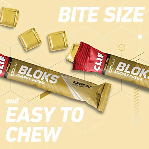 Clif Bar, Bloks Energy Chews, Ginger Ale Flavour, 18 Packets (60 g) Each