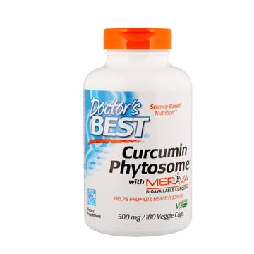 Doctor's Best, Curcumin Phytosome with Meriva, 500 mg, 180 Veggie Caps