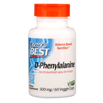 Doctor's Best, D-Phenylalanine, 500 mg, 60 Veggie Caps - The Supplement Shop