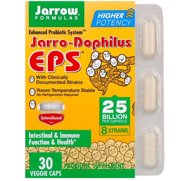 Jarrow Formulas, Jarro-Dophilus EPS, 25 Billion, 30 Veggie Caps - The Supplement Shop