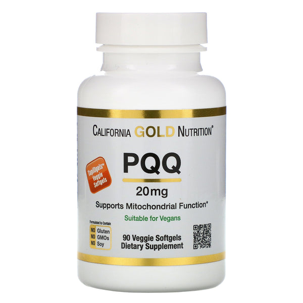 California Gold Nutrition, PQQ, 20 mg, 90 Veggie Softgels