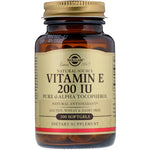 Solgar, Naturally Sourced Vitamin E, 200 IU, 100 Softgels - The Supplement Shop