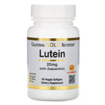 California Gold Nutrition, Lutein with Zeaxanthin, 20 mg, 60 Veggie Softgels - The Supplement Shop