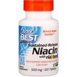 Doctor's Best, Sustained-Release Niacin with niaXtend, 500 mg, 120 Tablets - The Supplement Shop