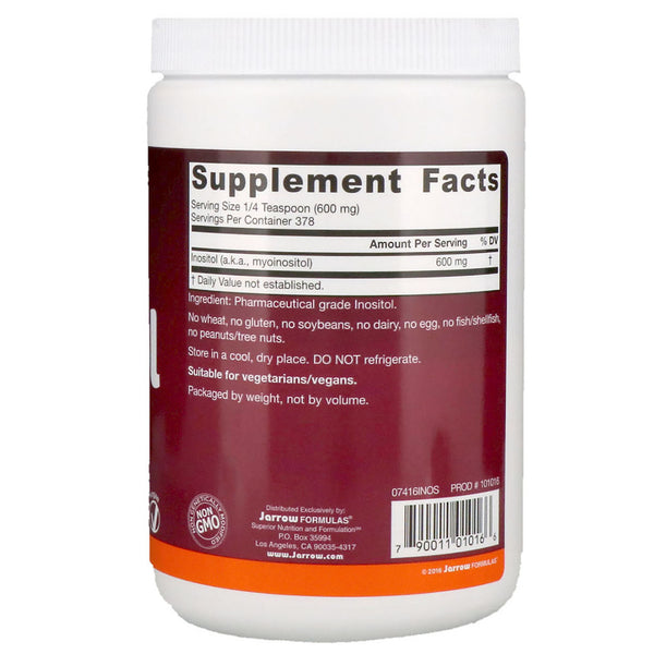 Jarrow Formulas, Inositol Powder, 8 oz (227 g) - The Supplement Shop