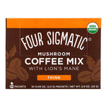 Four Sigmatic, Mushroom Coffee Mix with Lion's Mane, 10 Packets, 0.09 oz (2.5 g) Each - The Supplement Shop