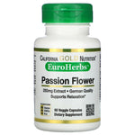 California Gold Nutrition, Passion Flower, EuroHerbs, 250 mg, 60 Veggie Capsules - The Supplement Shop