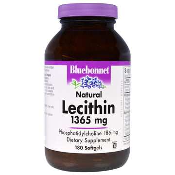 Bluebonnet Nutrition, Natural Lecithin, 1,365 mg, 180 Softgels