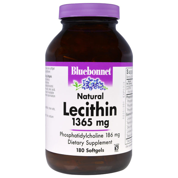 Bluebonnet Nutrition, Natural Lecithin, 1,365 mg, 180 Softgels - The Supplement Shop