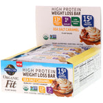 Garden of Life, Organic Fit High Protein Weight Loss Bar, Sea Salt Caramel, 12 Bars, 1.9 oz (55 g) Each - The Supplement Shop
