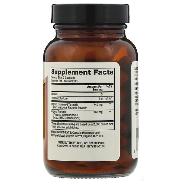 Dr. Mercola, Fermented Turmeric, 60 Capsules - The Supplement Shop