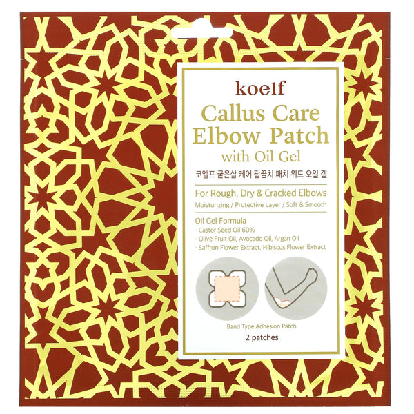 Koelf, Callus Care Elbow Patch with Oil Gel, 3 Pouches - The Supplement Shop