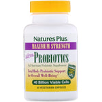 Nature's Plus, Ultra Probiotics, 40 Billion Viable Cells, 60 Vegetarian Capsules - The Supplement Shop