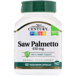 21st Century, Saw Palmetto, 450 mg, 60 Vegetarian Capsules - The Supplement Shop