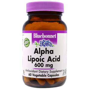 Bluebonnet Nutrition, Alpha Lipoic Acid, 600 mg, 60 Vegetable Capsules