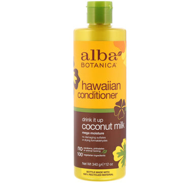Alba Botanica, Hawaiian Conditioner, Drink It Up Coconut Milk, 12 oz (340 g)