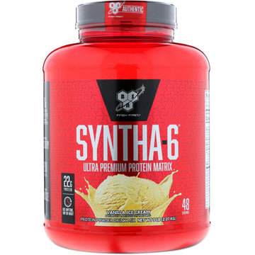 BSN, Syntha-6, Ultra Premium Protein Matrix, Vanilla Ice Cream, 5.0 lbs (2.27 kg)