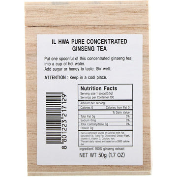 Ilhwa, Pure Concentrated Ginseng Tea, 1.7 oz (50 g)