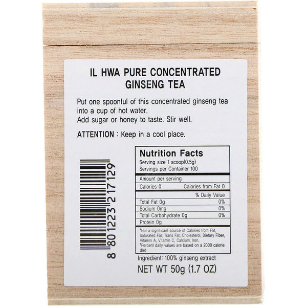 Ilhwa, Pure Concentrated Ginseng Tea, 1.7 oz (50 g) - The Supplement Shop