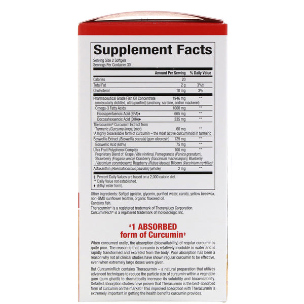Natural Factors, CurcuminRich, Whole Body Curcumizer, 60 Softgels - The Supplement Shop