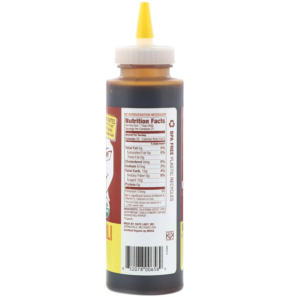 Date Lady , Sweet Chili Sauce, 14.5 oz (412 g) - The Supplement Shop