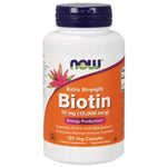 Now Foods, Biotin, 10,000 mcg, 120 Veg Capsules - The Supplement Shop