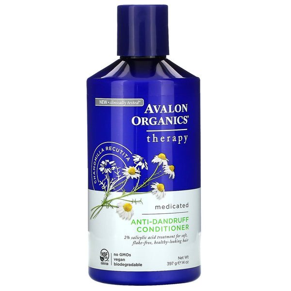 Avalon Organics, Anti-Dandruff Conditioner, Chamomilla Recutita, 14 oz (397 g) - The Supplement Shop