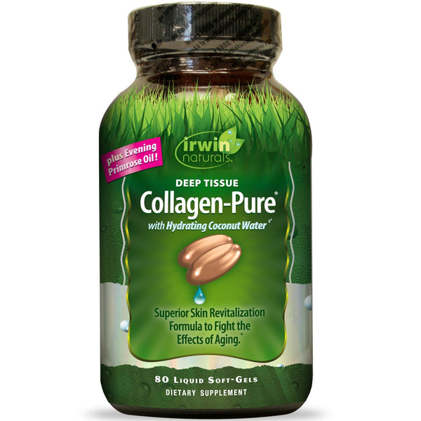 Irwin Naturals, Collagen-Pure, Deep Tissue, 80 Liquid Soft-Gels - The Supplement Shop