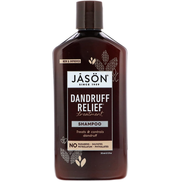 Jason Natural, Dandruff Relief Treatment Shampoo, 12 fl oz (355 ml) - The Supplement Shop