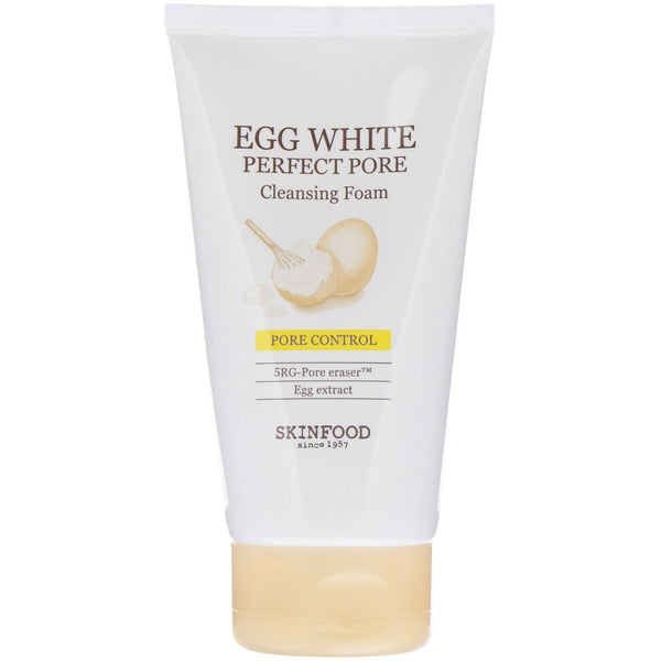 Skinfood, Egg White, Perfect Pore Cleansing Foam, 5.07 fl. oz (150 ml) - The Supplement Shop
