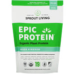 Sprout Living, Epic Protein, Organic Plant Protein + Superfoods, Green Kingdom, 16 oz (455 g) - The Supplement Shop