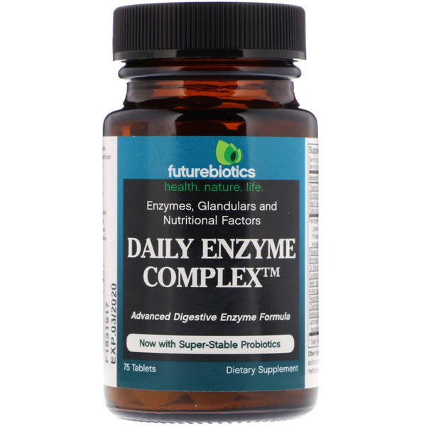 FutureBiotics, Daily Enzyme Complex, 75 Tablets - The Supplement Shop