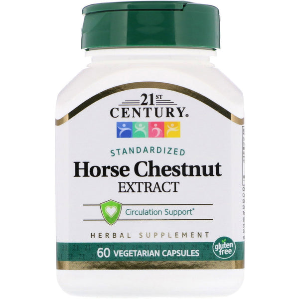 21st Century, Horse Chestnut Extract, Standardized, 60 Vegetarian Capsules - The Supplement Shop