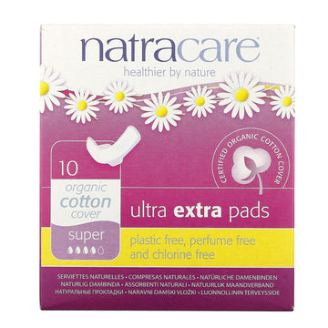 Natracare, Organic & Natural Ultra Extra Pads, Super, 10 Pads