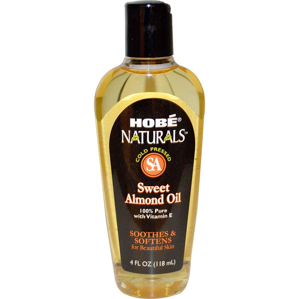 Hobe Labs, Naturals, Sweet Almond Oil, 4 fl oz (118 ml) - The Supplement Shop