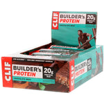 Clif Bar, Builder's Protein Bar, Chocolate Mint, 12 Bars, 2.40 oz (68 g) Each - The Supplement Shop