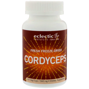 Eclectic Institute, Fresh Freeze-Dried Cordyceps, 560 mg, 120 Veg Caps
