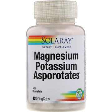 Solaray, Magnesium Potassium Asporotates, 120 VegCaps