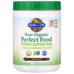 Garden of Life, RAW Organic Perfect Food Green Super Food, Chocolate, 20.10 oz (570 g) - The Supplement Shop