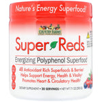 Country Farms, Super Reds, Energizing Polyphenol Superfood, Berry Flavor, 7.1 oz (200 g) - The Supplement Shop