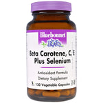 Bluebonnet Nutrition, Beta Carotene, C, E Plus Selenium, 120 Vegetable Capsules - The Supplement Shop