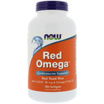 Now Foods, Red Omega, Red Yeast Rice with CoQ10, 30 mg, 180 Softgels - The Supplement Shop