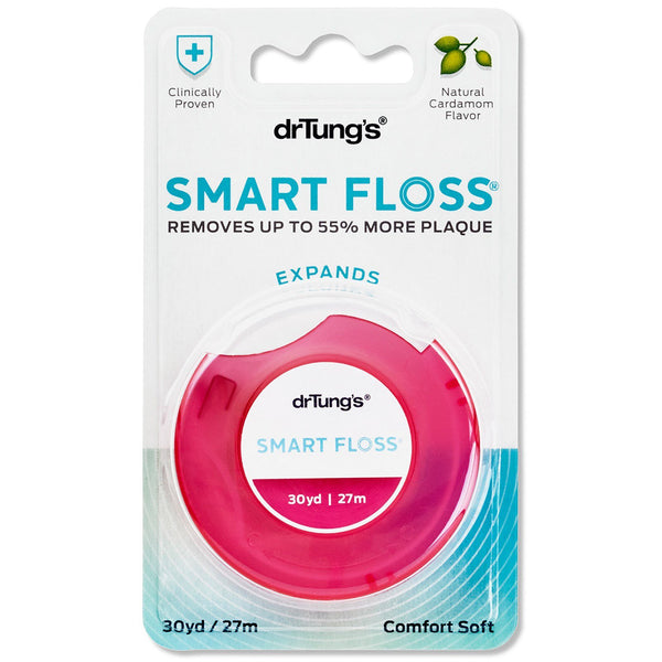 Dr. Tung's, Smart Floss, Natural Cardamom Flavor, 30 yd (27 m) - The Supplement Shop
