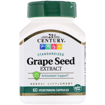 21st Century, Standardized Grape Seed Extract, 60 Vegetarian Capsules