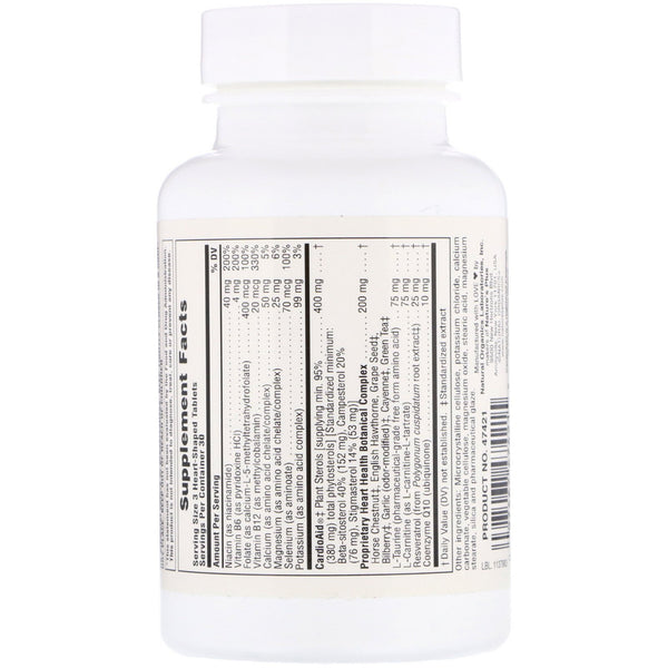 Nature's Plus, HeartBeat, Cardiovascular Support, 90 Heart-Shaped Tablets - The Supplement Shop