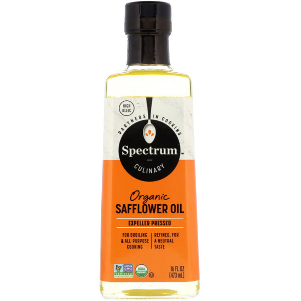 Spectrum Culinary, Organic Safflower Oil, High Oleic, 16 fl oz (473 ml) - The Supplement Shop