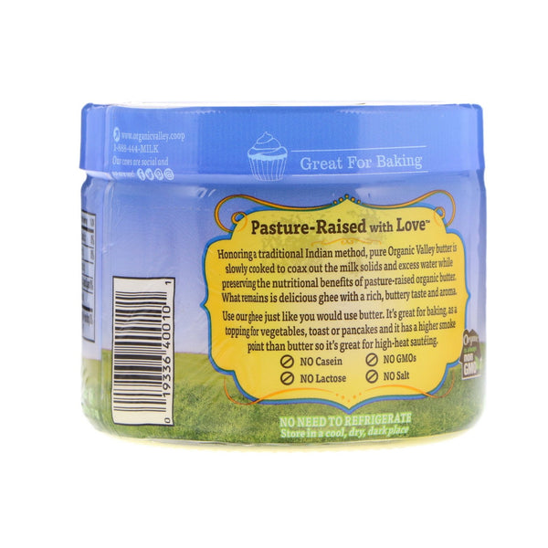 Organic Valley, Ghee Clarified Butter, 7.5 oz (212 g) - The Supplement Shop