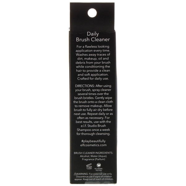 E.L.F., Daily Brush Cleaner, Clear, 2.02 fl oz (60 ml) - The Supplement Shop