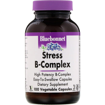 Bluebonnet Nutrition, Stress B-Complex, 100 Vegetable Capsules