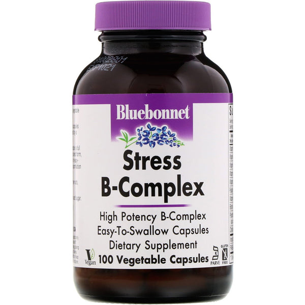 Bluebonnet Nutrition, Stress B-Complex, 100 Vegetable Capsules - The Supplement Shop